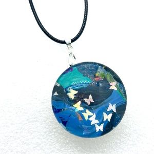 Statement Snap pendant with handmade 30mm snap SJ30 simple round StyleDot